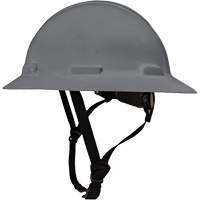 LIDGUARD&reg; Full Brim Hardhat with Chinstrap, Meets CSA Type 1, Ratchet Suspension, Vented Nassau Supply