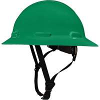 LIDGUARD&reg; Full Brim Hardhat with Chinstrap, Meets CSA Type 1, Ratchet Suspension, Vented Nassau Supply