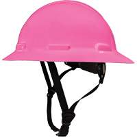 LIDGUARD&reg; Full Brim Hardhat with Chinstrap, Meets CSA Type 1, Ratchet Suspension, Vented Nassau Supply