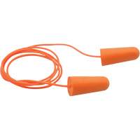 SEALTEC33 Orange Tapered PU Foam Disposable Earplugs, Corded, Bulk - Box, 33 dB NRR, One-Size Nassau Supply