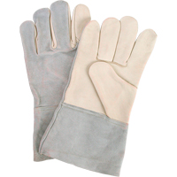 Standard-Duty Work Gloves, Large, Grain Cowhide Palm Nassau Supply