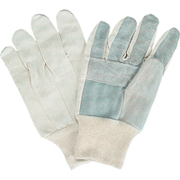 Standard-Duty Work Gloves, Large, Split Cowhide Palm SM572 | Nassau Supply