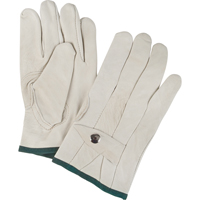 Standard-Duty Ropers Gloves, Medium, Grain Cowhide Palm Nassau Supply