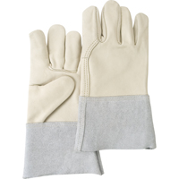 Gants de travail d'usage standard, Grand, Paume en Cuir fleur de vache Nassau Supply