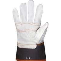 Endura<sup>®</sup> Sweat-Absorbing Gloves, Large, Grain Cowhide Palm, Cotton Inner Lining SN249 | Nassau Supply