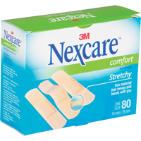 Nexcare™ Comfort Strips, Rectangular/Square, 3", Fabric, Sterile SN659 | Nassau Supply