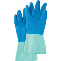 Protector™ Gloves, Size Large/8/8.5, 13" L, Nitrile/Rubber Latex, Flock-Lined Inner Lining, 28-mil SN795 | Nassau Supply