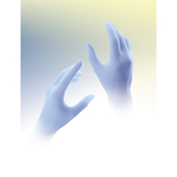 Qualatrile Disposable Gloves, Large, Nitrile, 5-mil, Powdered, Blue Nassau Supply