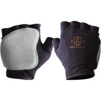 Anti-Impact Fingerless Right-Hand Glove, X-Small, Split Leather Palm, Slip-On Cuff Nassau Supply