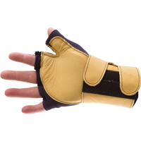 Gants de protection sup&eacute;rieure contre les impacts & les microtraumarismes r&eacute;p&eacute;t&eacute;s, main droite, Taille T-petit, Paume Cuir fleur Nassau Supply