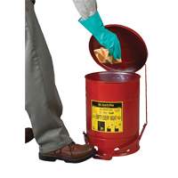 Oily Waste Cans, FM Approved/UL Listed, 21 US gal., Red SR360 | Nassau Supply