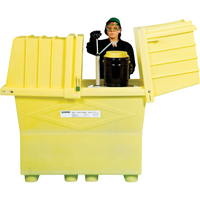Poly-Safeypacks&reg; Plus Without Drain, 60.25" L x 34.5" W x 64" H, 1200 lbs. Load Capacity Nassau Supply