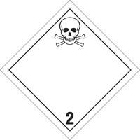 Toxic Gas TDG Placard, Plastic Nassau Supply