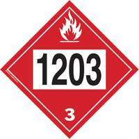 1203 Gasohol & Gasoline Flammable Liquid TDG Placard, Plastic Nassau Supply