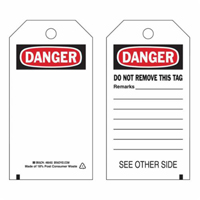 &eacute;tiquettes de s&eacute;curit&eacute; auto-plastifiantes, Polyester, 3" la x 5-3/4" h, Anglais Nassau Supply