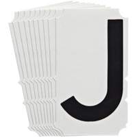 Quick-Align<sup>®</sup>Individual Gothic Number and Letter Labels, J, 4" H, Black SZ998 | Nassau Supply