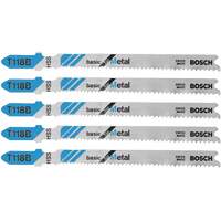 Lames de scie sauteuse de base pour le m&eacute;tal, Acier rapide, Tige en T, 3-5/8" lo Nassau Supply