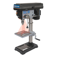 Perceuses &agrave; colonne avec laser, 10", Mandrin 1/2", 3050 tr/min Nassau Supply