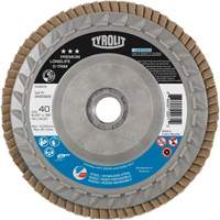 Long Life C-Trim Flap Disc, 4-1/2" x 5/8"-11, Type 27, 40 Grit, Zirconia Alumina Nassau Supply