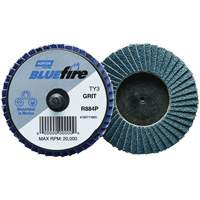 R884P BlueFire&reg; Mini Flap Disc, 3" x Type 27, P40 Grit, Zirconia Alumina Nassau Supply