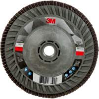 Disque &agrave; lamelles &agrave; changement rapide 769F, 5" x 5/8"-11, Type 27, Grain 120+, C&eacute;ramique Nassau Supply