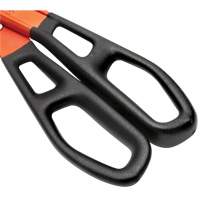 13" Serrated Aluminum Tinner Snip with Dipped Handle, 3" Cut Length, Straight Cut Nassau Supply