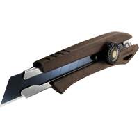 Couteau avec verrou &agrave; cliquet, 18 mm, Prise en Bois Nassau Supply