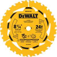 Ripping Circular Saw Blade, 8-1/4", 40 Teeth, Wood Use Nassau Supply