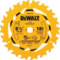 Framing Circular Saw Blade, 6-1/2", 18 Teeth, Wood Use Nassau Supply
