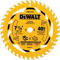 Circular Saw Blade, 7-1/4", 40 Teeth, Wood Use Nassau Supply