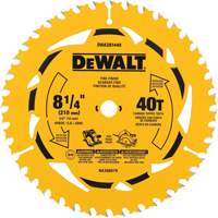 Cross Cutting Circular Saw Blade, 8-1/4", 40 Teeth, Wood Use Nassau Supply