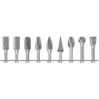 CLE-LINE 1855 Double Cut Carbide Burr Set, 9 Pieces Nassau Supply