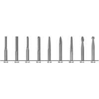 CLE-LINE 1855 Double Cut Carbide Burr Set, 9 Pieces Nassau Supply