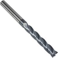 Fraise en bout carr&eacute;e extra longue 30° S237, 1/8" dia., 3" lo, 4 cannelures, 1/8" tige, Carbure Nassau Supply