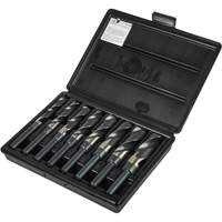 Jeu de forets &agrave; queue courte, 8 morceaux, Acier rapide Nassau Supply