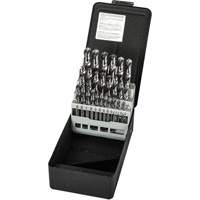Jeu de forets s&eacute;rie extra courte, 29 morceaux, Acier rapide Nassau Supply