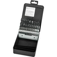 Jeu de forets s&eacute;rie extra courte, 60 morceaux, Acier rapide Nassau Supply