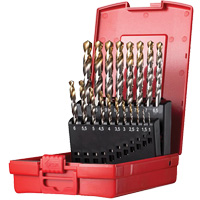 Jobber Length Drill Set, 19 Pieces, High Speed Steel Nassau Supply