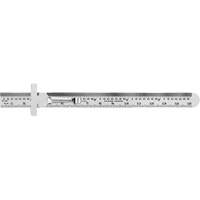 Economy Precision Flexible Ruler, 6" L, Steel Nassau Supply