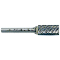 End-Cut Cylindrical Burr, 1/2" Dia., 1/4" Shank, 1" Depth of Cut Nassau Supply
