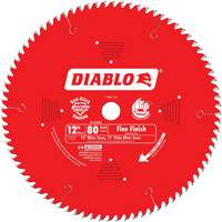 Lames de scie pour entrepreneur - Lames de scie finition fine, 12", 80 dents, Pour Bois Nassau Supply