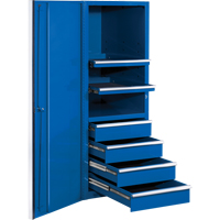 EX Professional Series Tool Cabinet, 4 Drawers, 24" W x 31" D x 63-3/8" H, Blue TEP598 | Nassau Supply