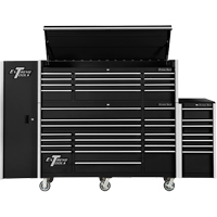 RX Series Side Cabinet, 3 Drawers, 19" W x 25" D x 61" H, Black TEQ493 | Nassau Supply