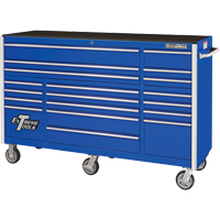 RX Series Rolling Tool Cabinet, 19 Drawers, 72" W x 25" D x 47" H, Blue TEQ506 | Nassau Supply