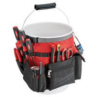 Sac organiseur pour seau, 10" lo x 10" la x 13-1/2" h, Nylon, Rouge Nassau Supply
