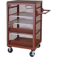 Mobile Mesh Cabinet, Steel, 22 Cubic Feet, Red TEQ807 | Nassau Supply