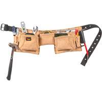 Constructor's Tool Belt, Leather, Tan Nassau Supply