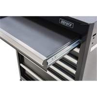 Chariot &agrave; outils industriel, 7 tiroirs, 27" la x 18-3/4" p x 39" h, Noir Nassau Supply