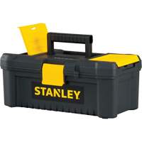 Essential<sup>®</sup> Tool Box with Tray, 12-1/2" W x 7-3/8" D x 5-1/8" H, Black/Yellow TER083 | Nassau Supply