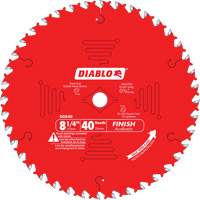 Lames de scie pour entrepreneur - Lames de scie finition, 8-1/4", 40 dents, Pour Bois Nassau Supply